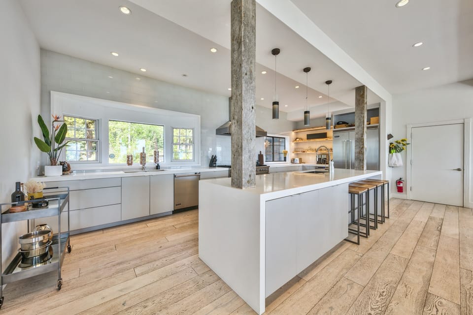 The main house kitchen.