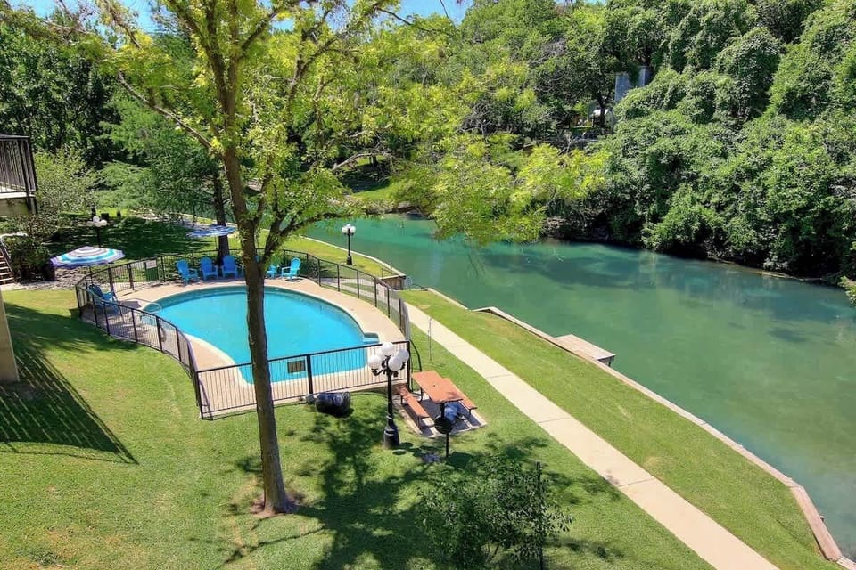 Riverside pool