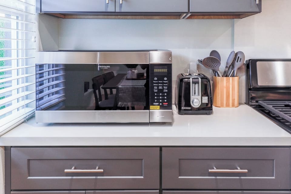 Our modern kitchen appliances, designed to make your stay a breeze.