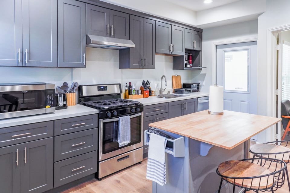 Our fully stocked Chef's kitchen: Packed w all the cooking essentials