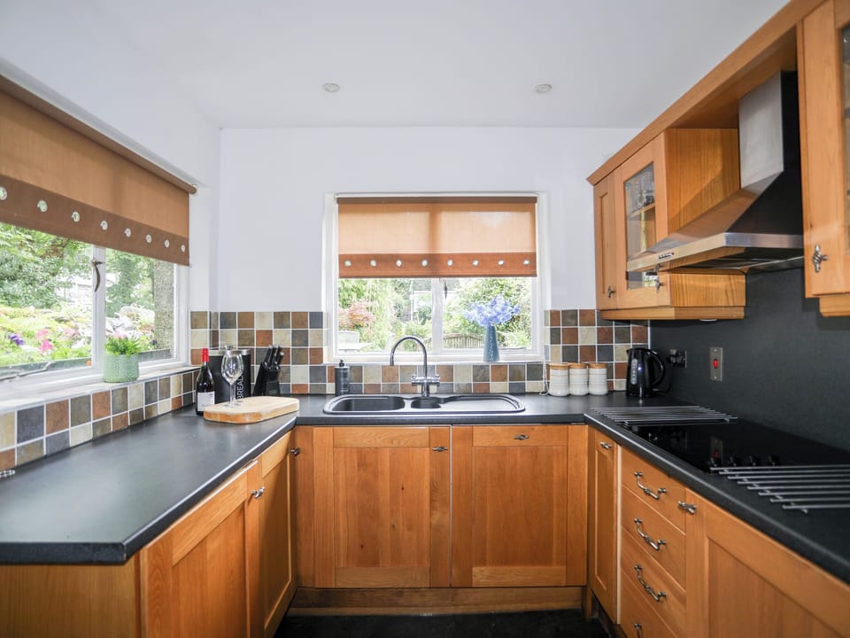 Fridge, dishwasher, electric kettle, toaster
