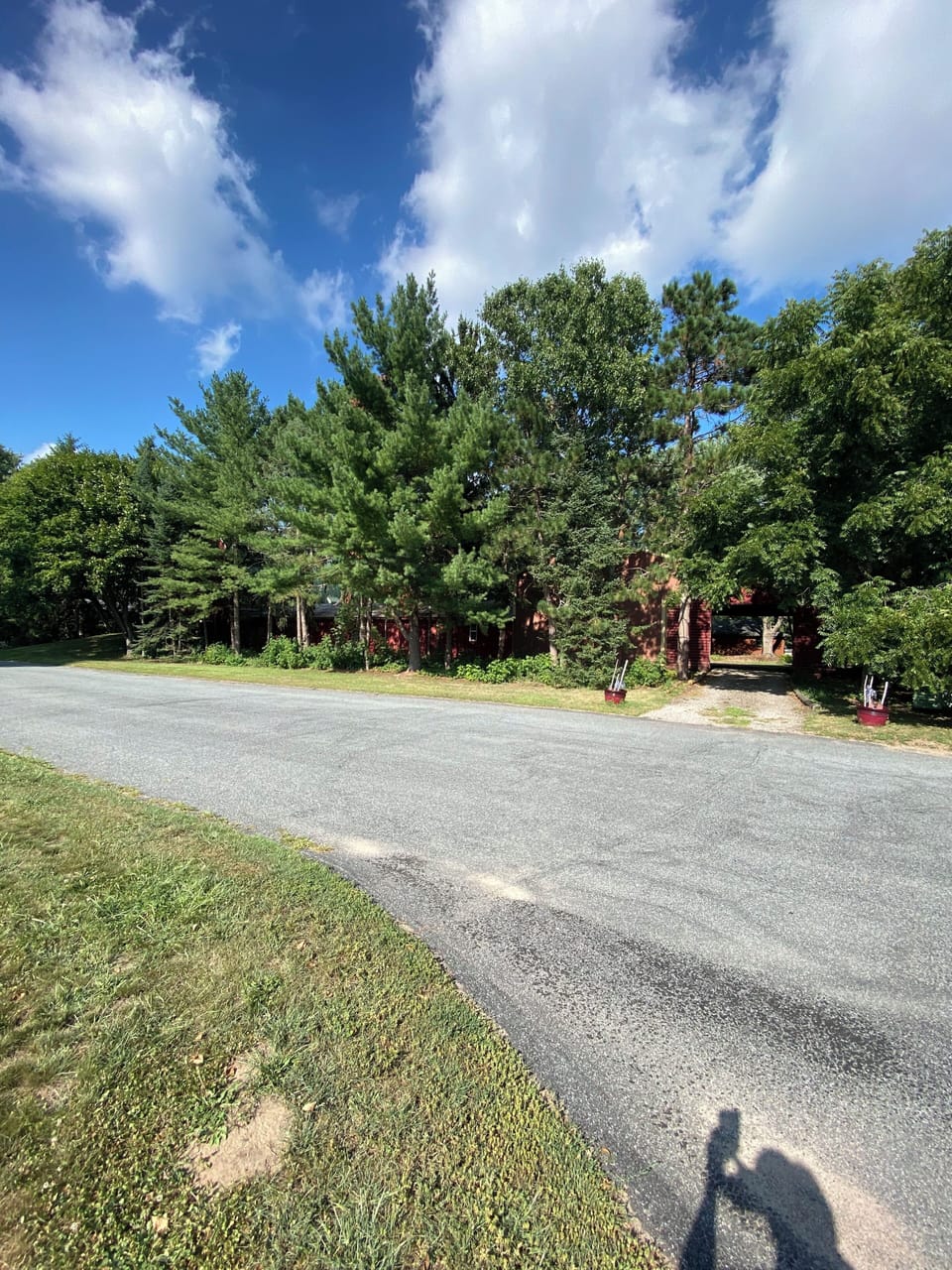 One of two entries into property, privacy from main road and residential area.