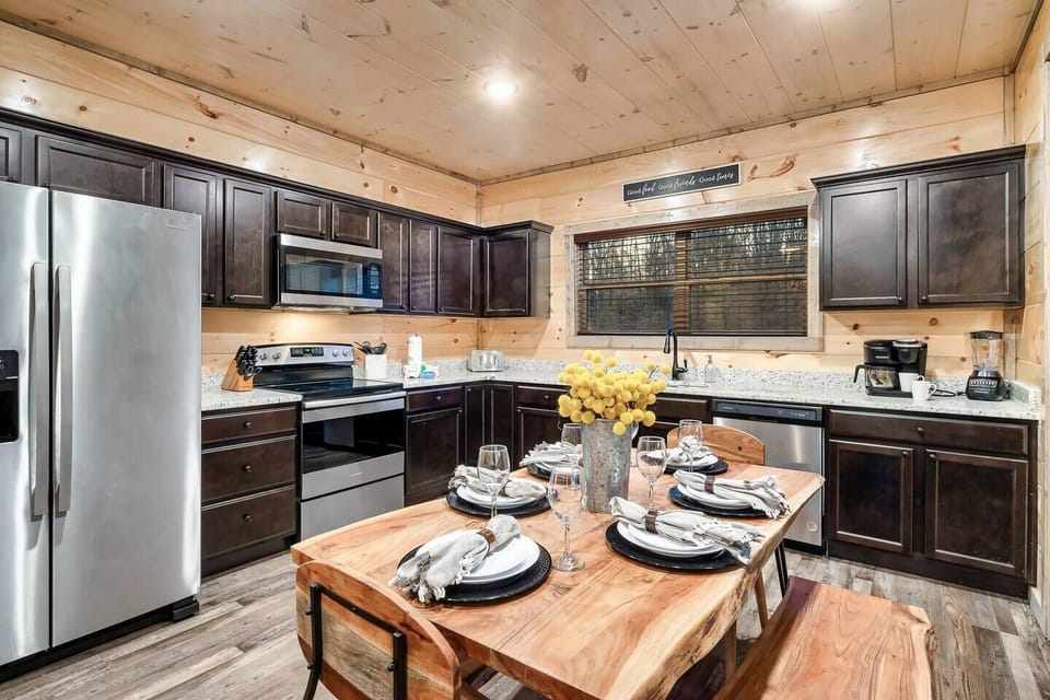 Large open kitchen with lots of counter space!