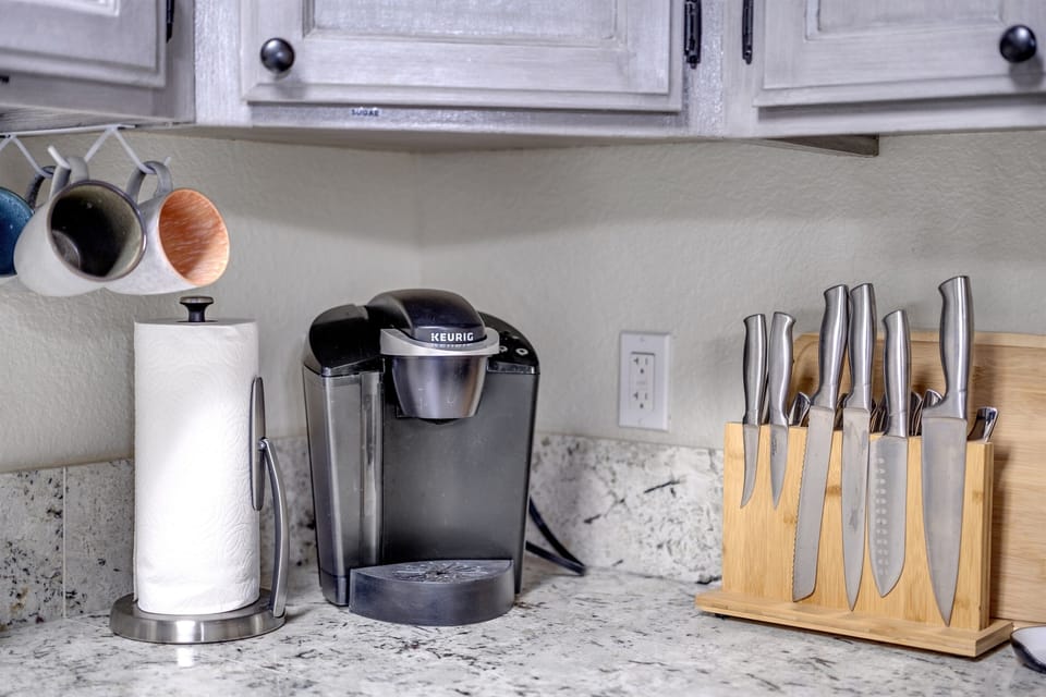 Start your mornings right with a fresh cup of coffee from the Keurig maker.