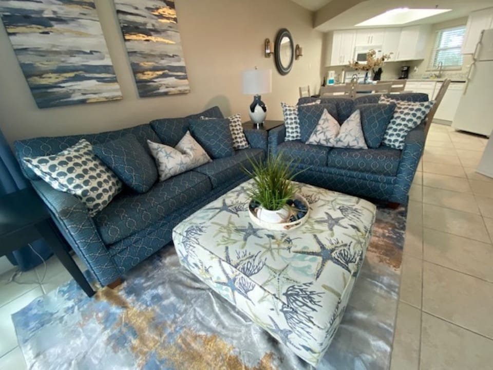 Living room with sleeper sofa