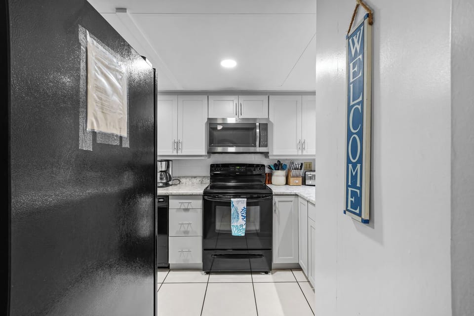 Sleek and welcoming kitchen with everything you need!