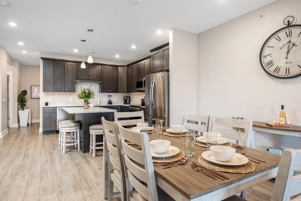 Condo | Private kitchen | Full-size fridge, microwave, dishwasher, rice cooker