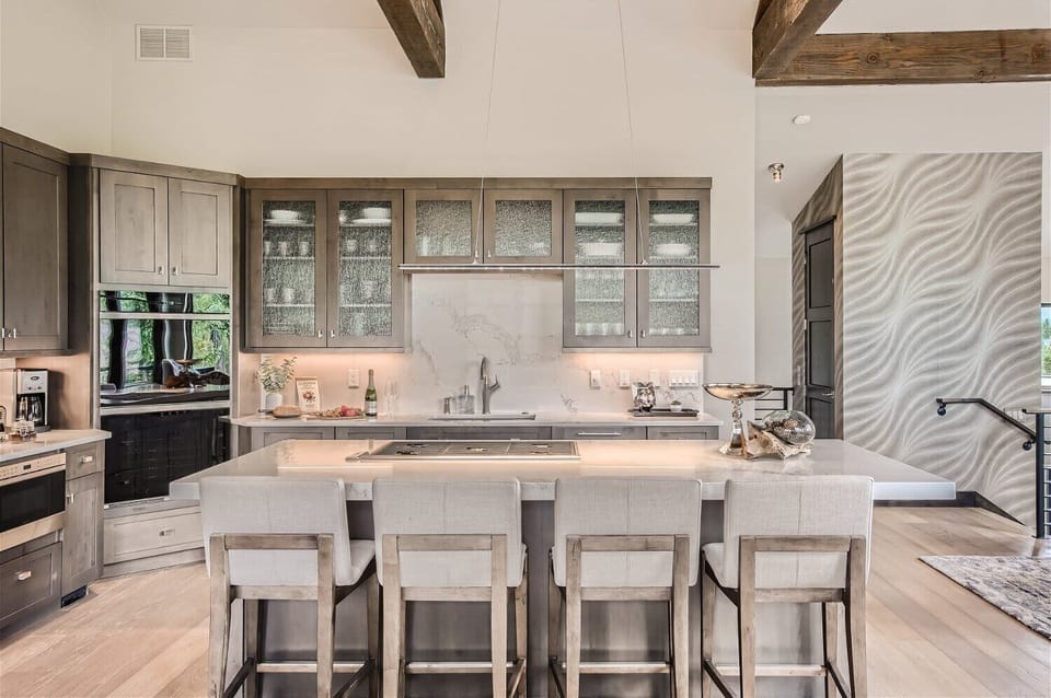 Stunning open concept kitchen