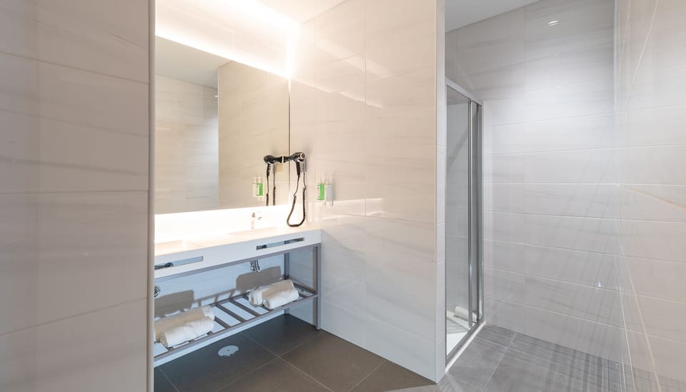 Suite | Bathroom | Shower, rainfall showerhead, free toiletries, hair dryer