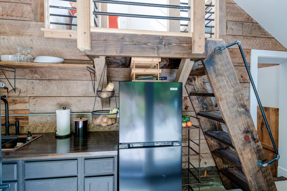 The ladder to the loft is unique & requires adult supervision.