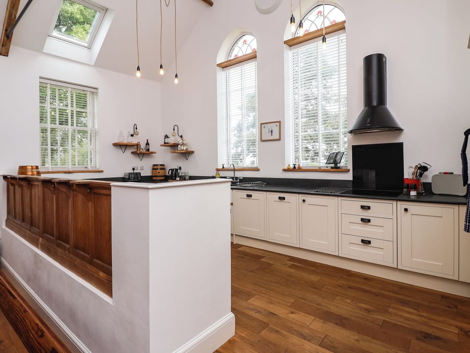 Fridge, dishwasher, electric kettle, toaster