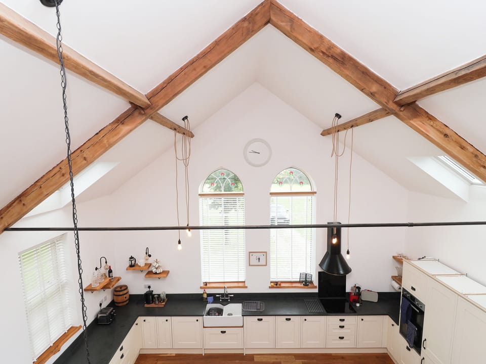 Fridge, dishwasher, electric kettle, toaster