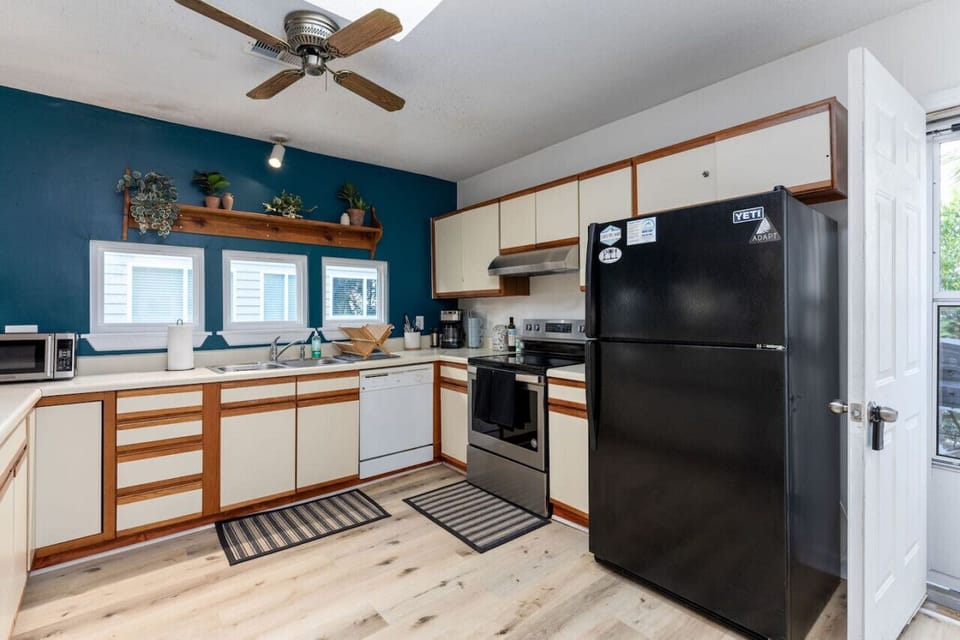 Fully stocked kitchen