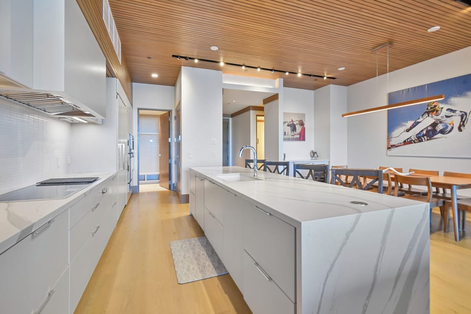 Kitchen View from Fireplace