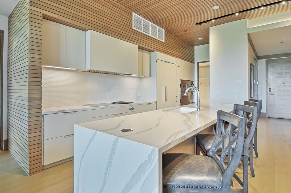 Kitchen View from Living Area