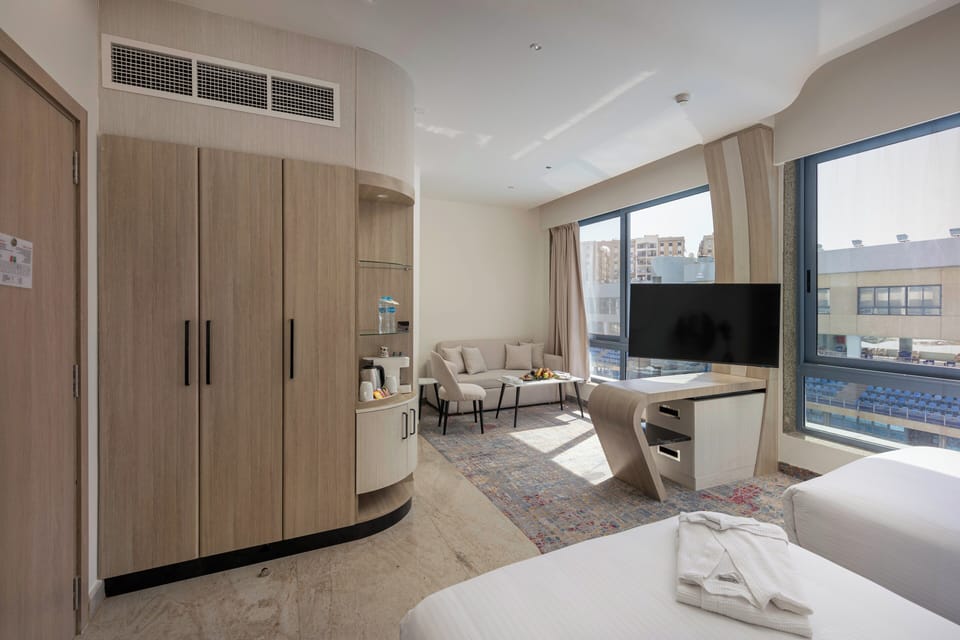 Premium Room, 2 Twin Beds, Pool View (Sofa Bed) | Minibar, desk, laptop workspace, free WiFi