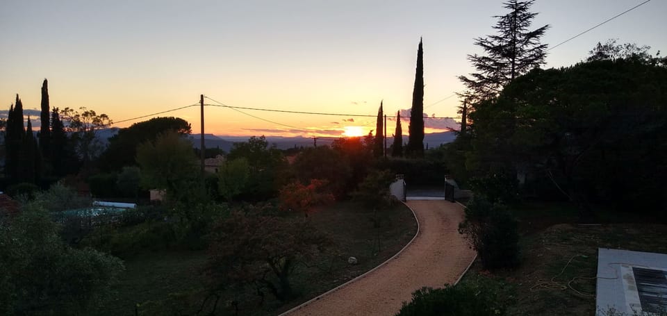 Sunset view from balcony 