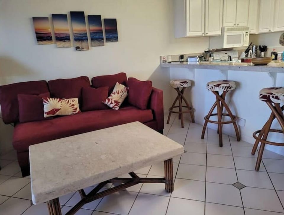 Kitchen nook with couch and table