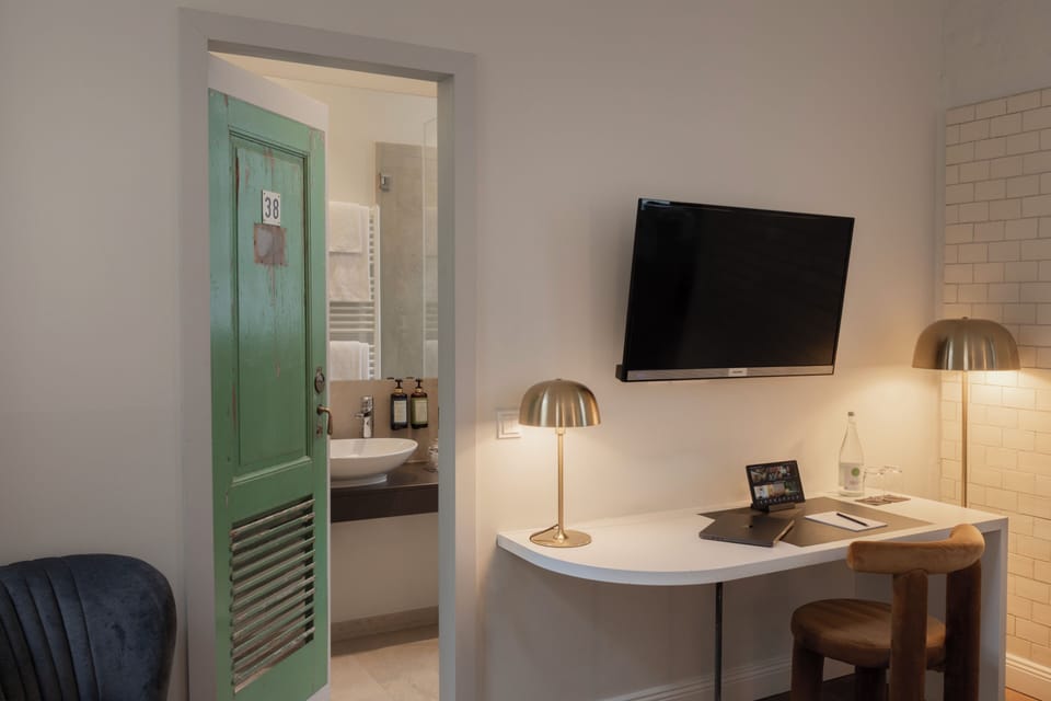Comfort Double Room | Premium bedding, in-room safe, desk, laptop workspace