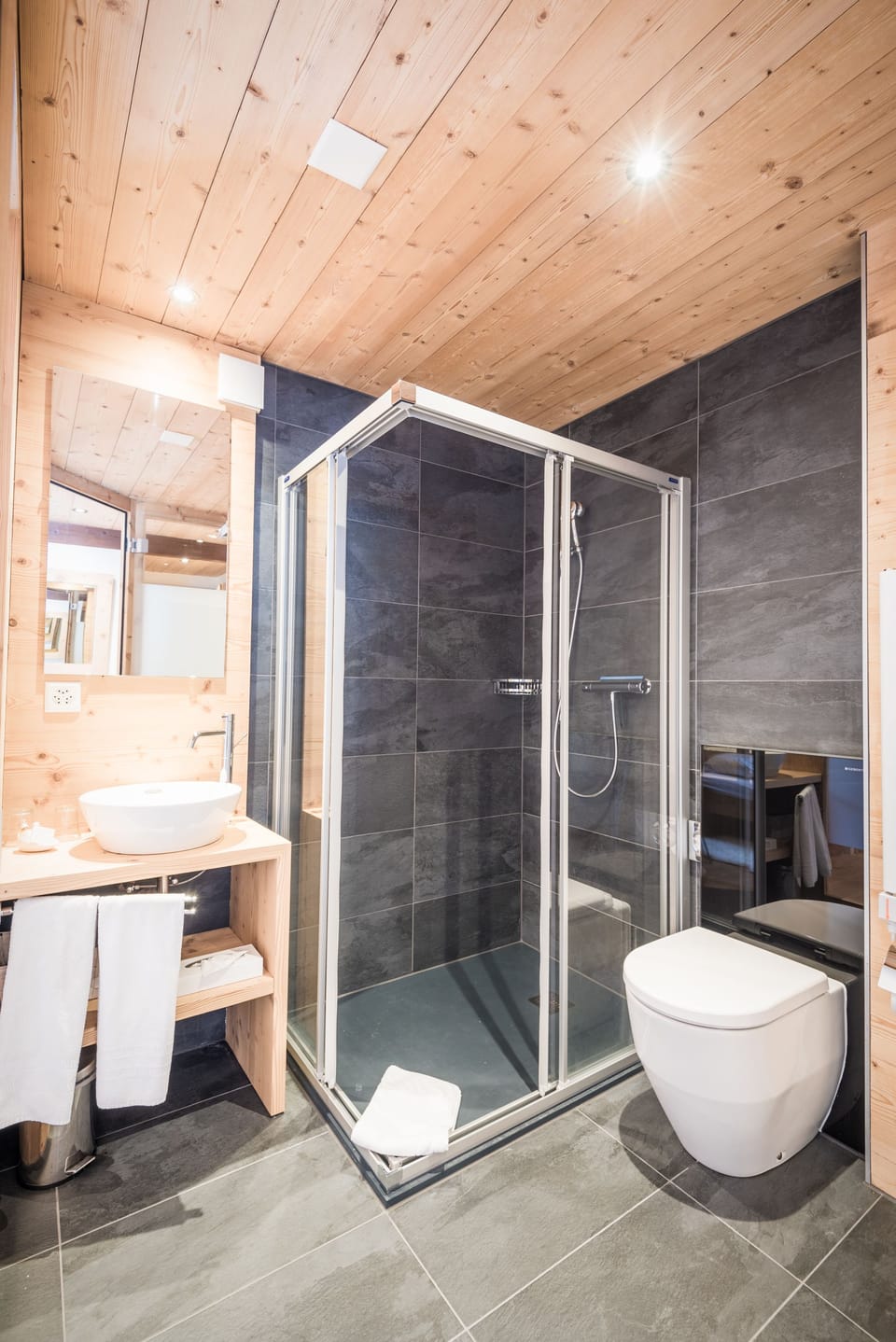 Roof Double Room | Bathroom | Hair dryer, towels
