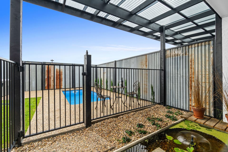 Private Plunge Pool and Spa Courtyard | Premium bedding, down comforters, pillowtop beds, individually decorated