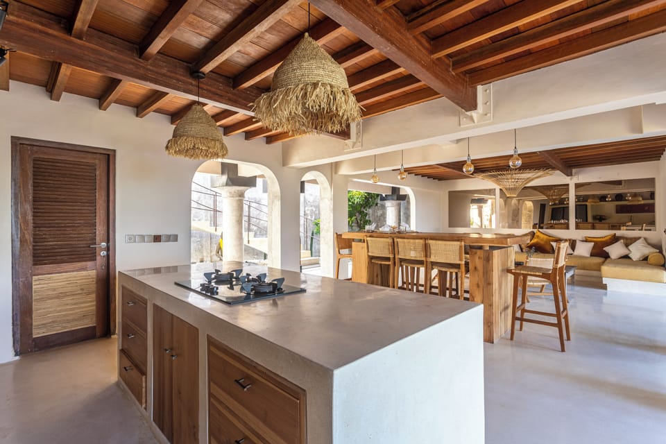 Luxury Villa | Private kitchen | Fridge, stovetop, espresso maker, electric kettle