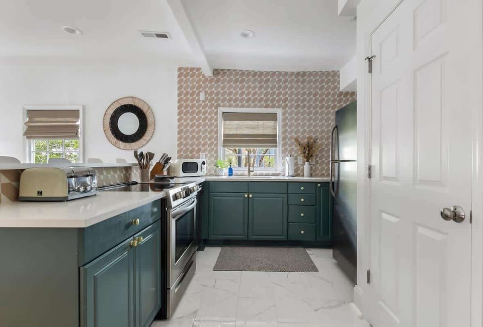 Fully stocked kitchen