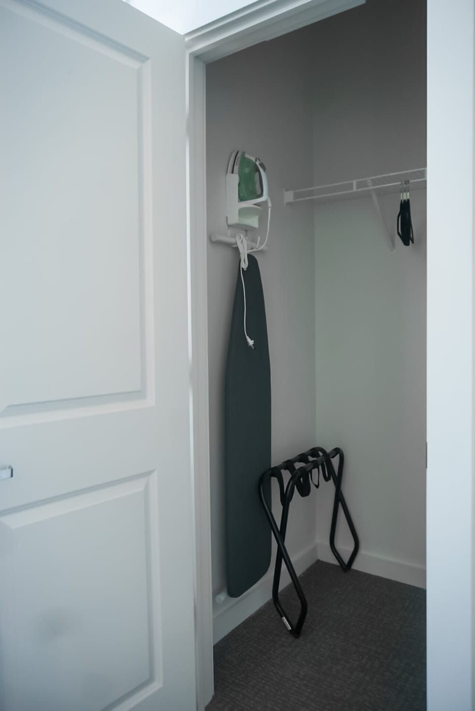 Luggage rack, iron & ironing board