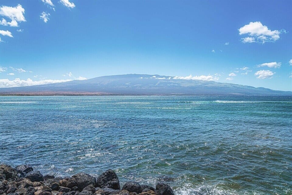 View looking across the bay to Kihei and Haleakala.