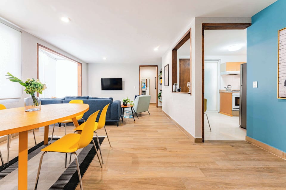 Beautiful wood flooring throughout