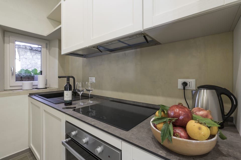 Apartment | Private kitchen | Full-size fridge, oven, stovetop, dishwasher