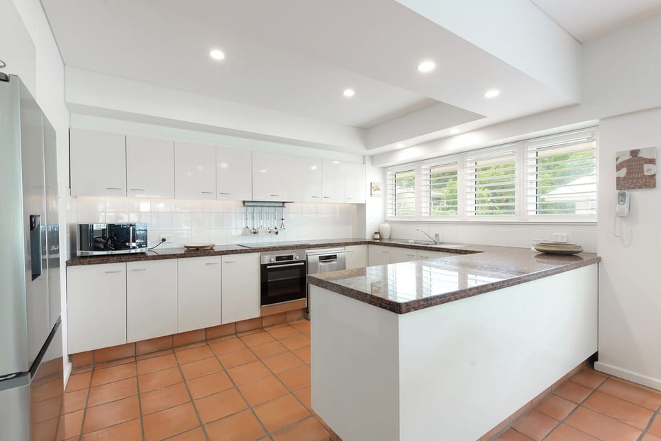 3 Bedroom Apartment | Private kitchen | Full-size fridge, microwave, oven, stovetop