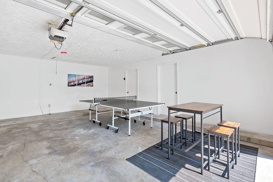 Game Room: Enjoy fun with a ping-pong table & stylish bar-height gathering spot