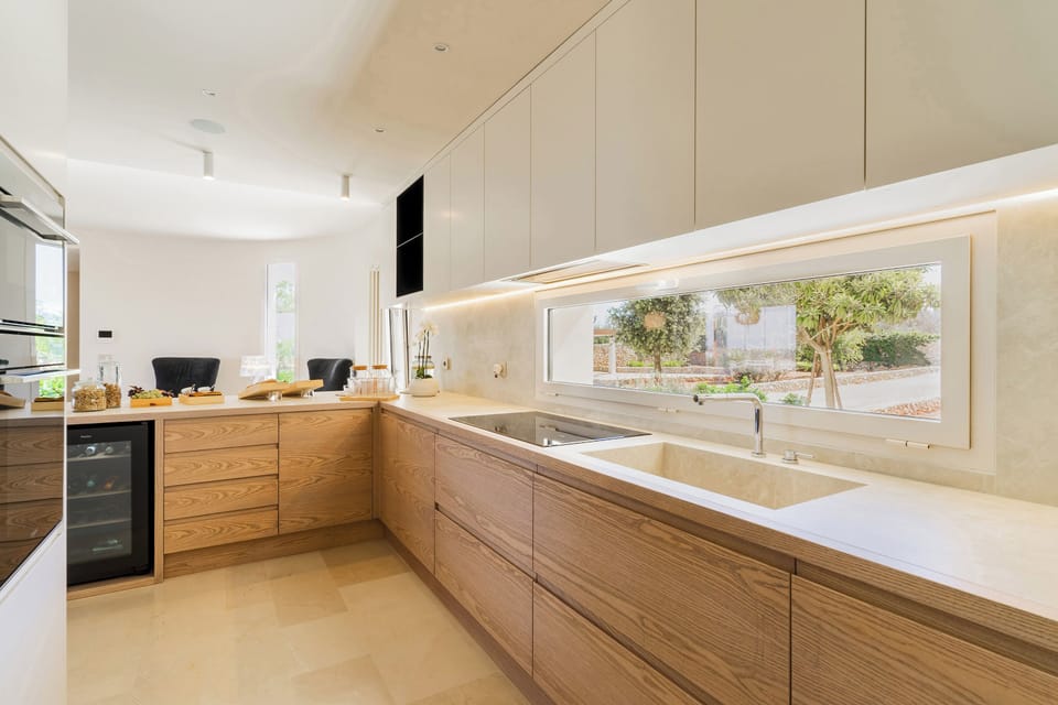Villa | Private kitchen | Espresso maker, electric kettle