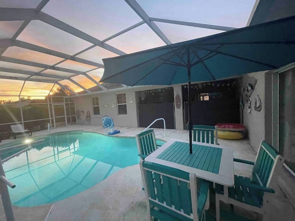 Beautiful Pool with a solar heater.