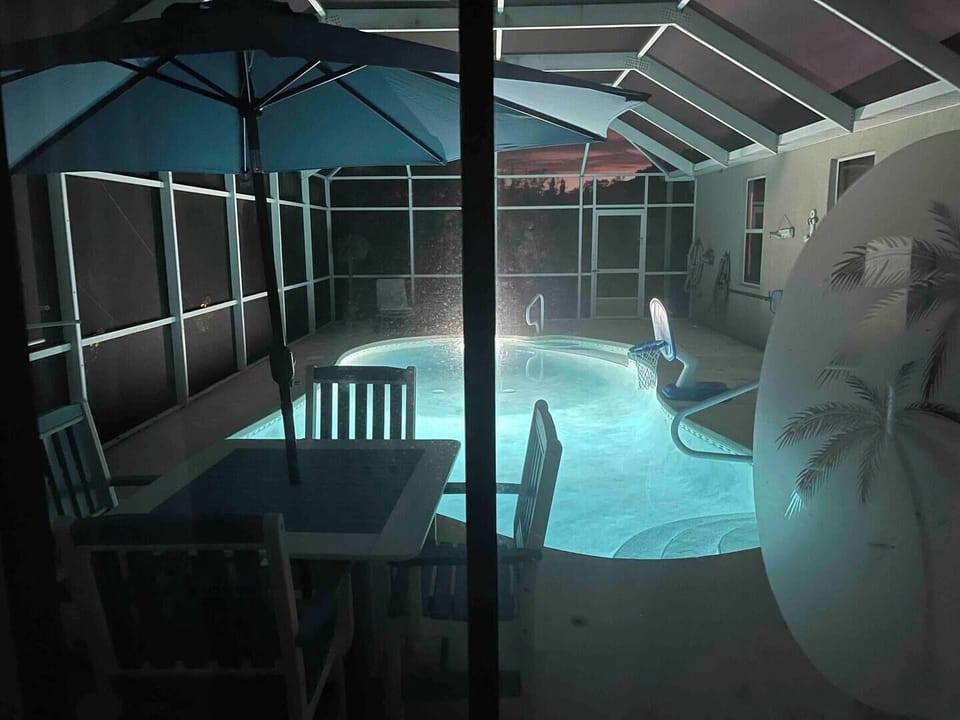 Pool at night