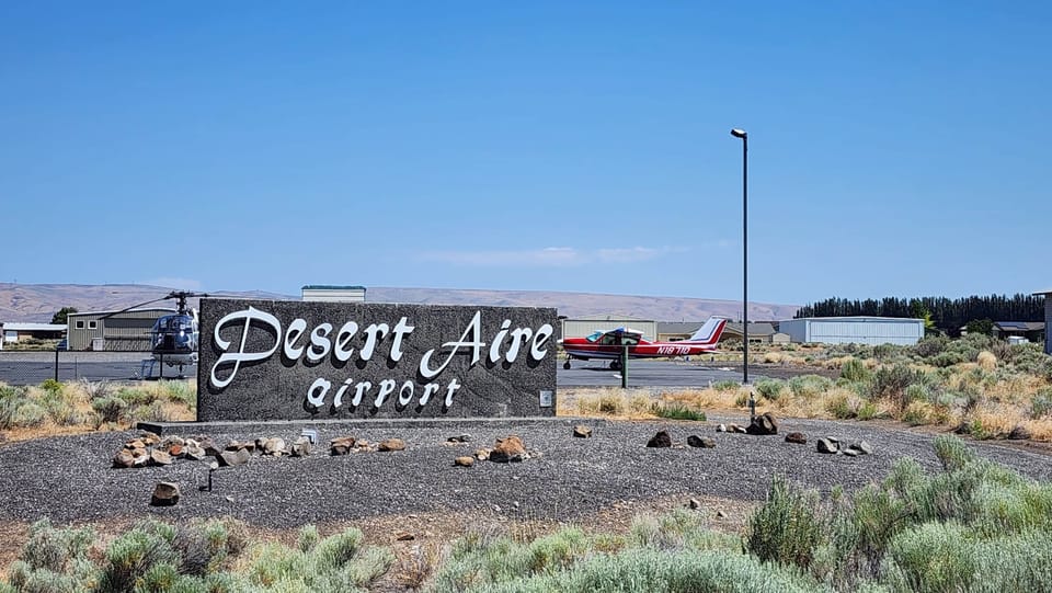 Aviation anyone? Desert Aire has it's own private airport
