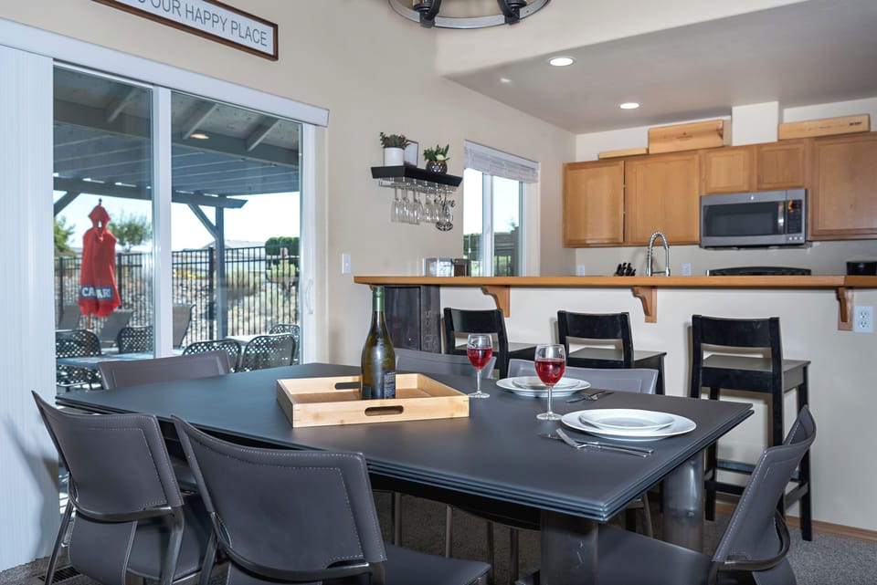 Gather around the large table for good food and great times!
