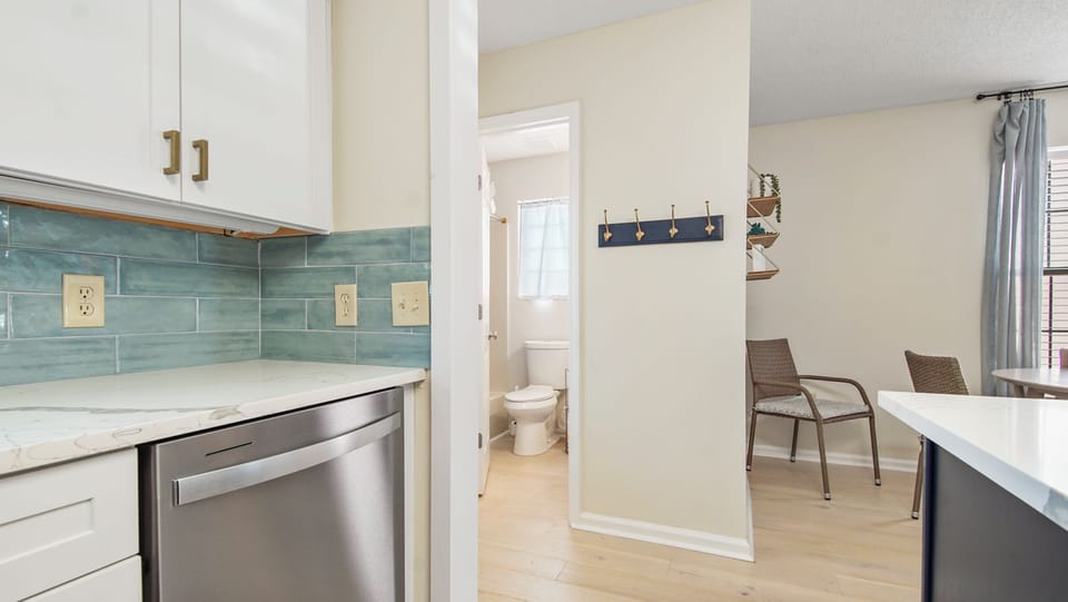 Full bath off kitchen