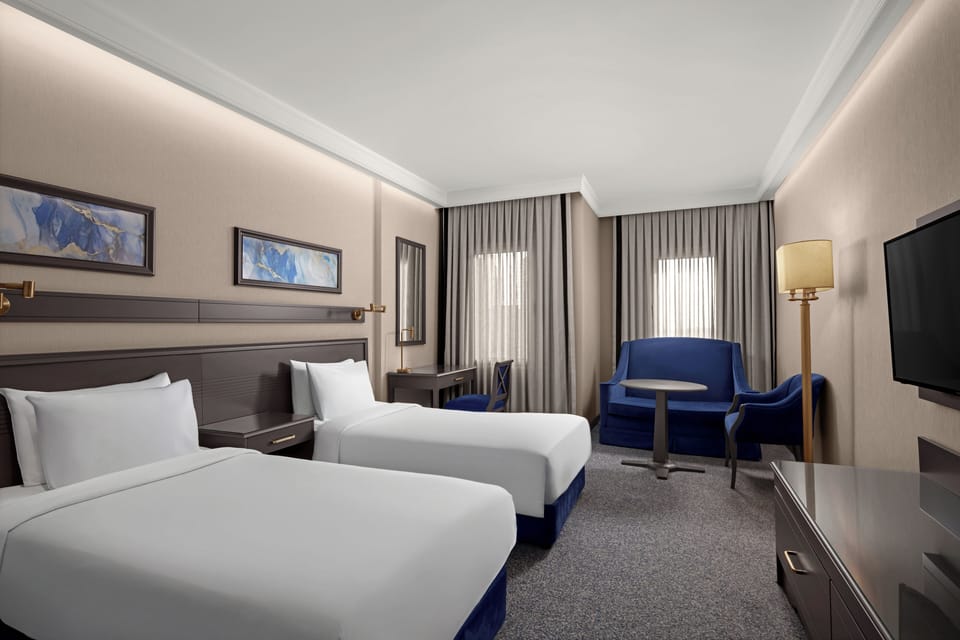 Premium bedding, minibar, in-room safe, desk