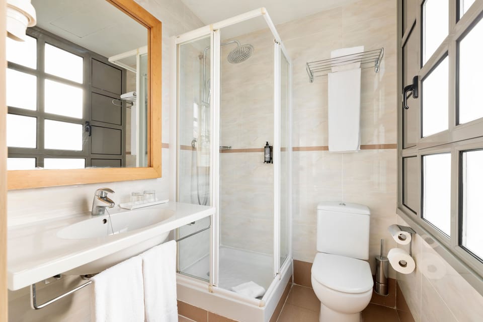 Free toiletries, hair dryer, towels