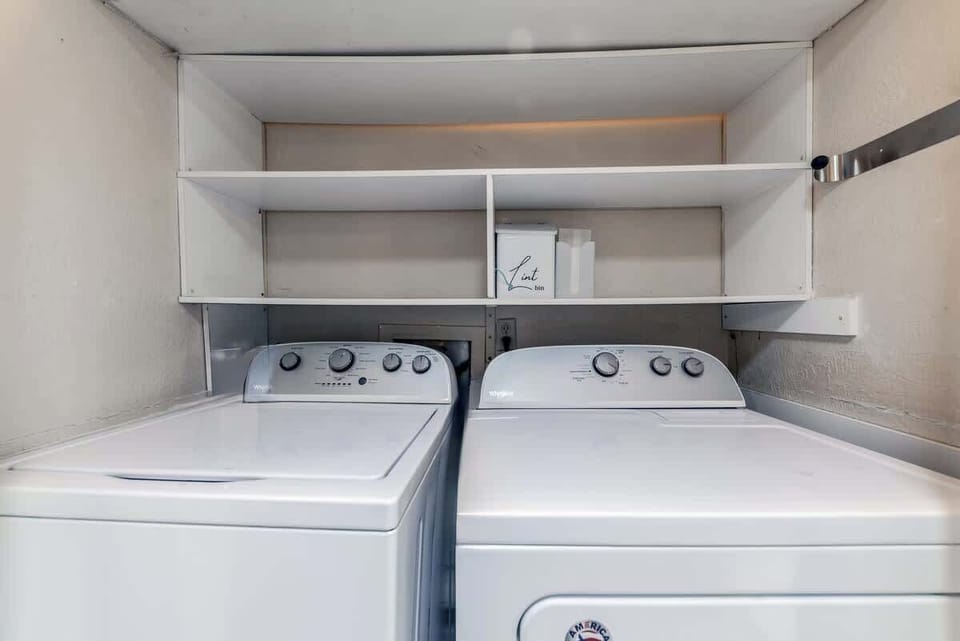 Upstairs set of Washer and Dryers.