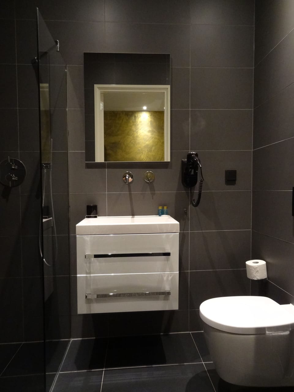 Double Room | Bathroom | Shower, rainfall showerhead, free toiletries, hair dryer