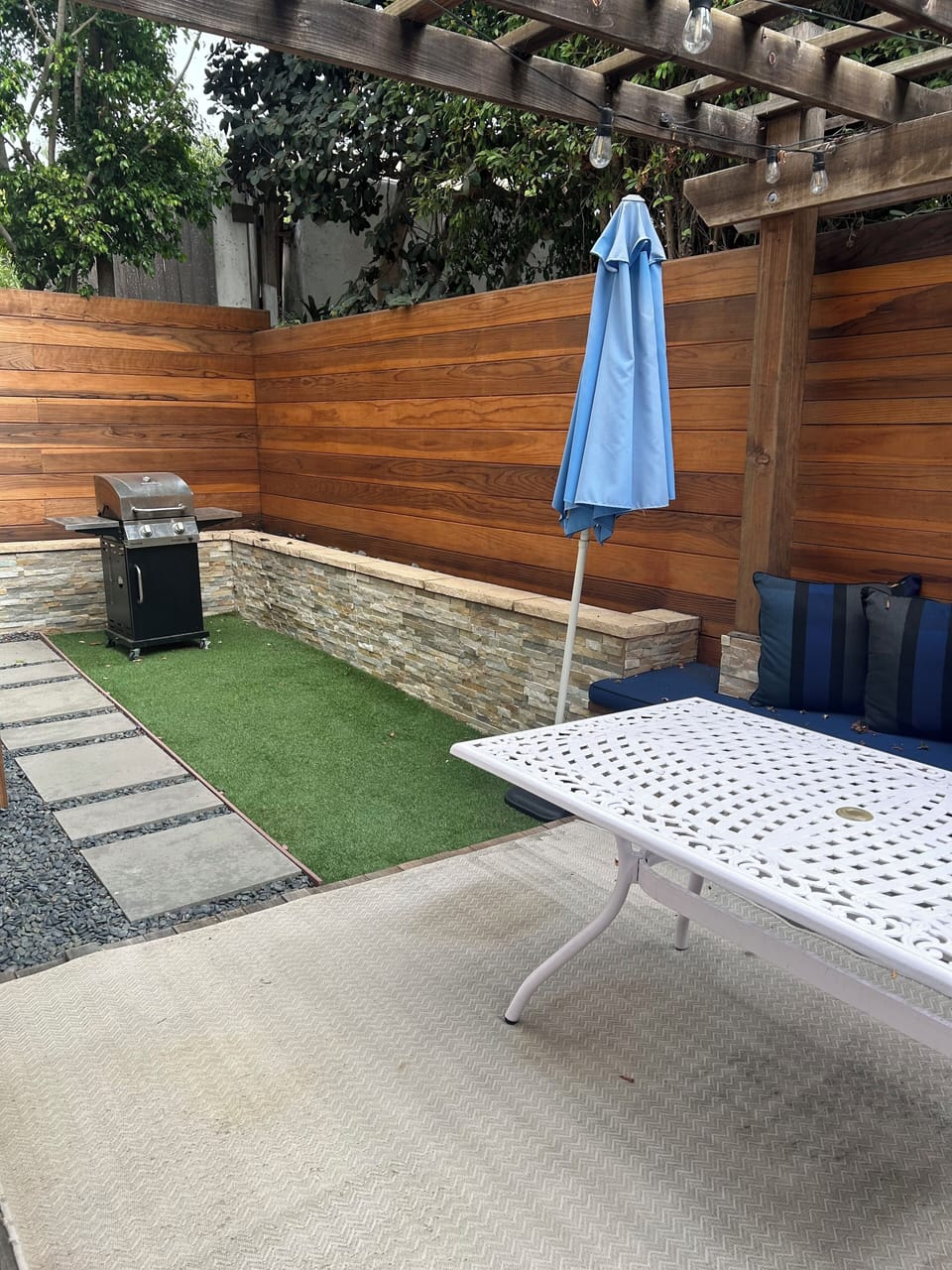 Private Backyard patio / BBQ Area