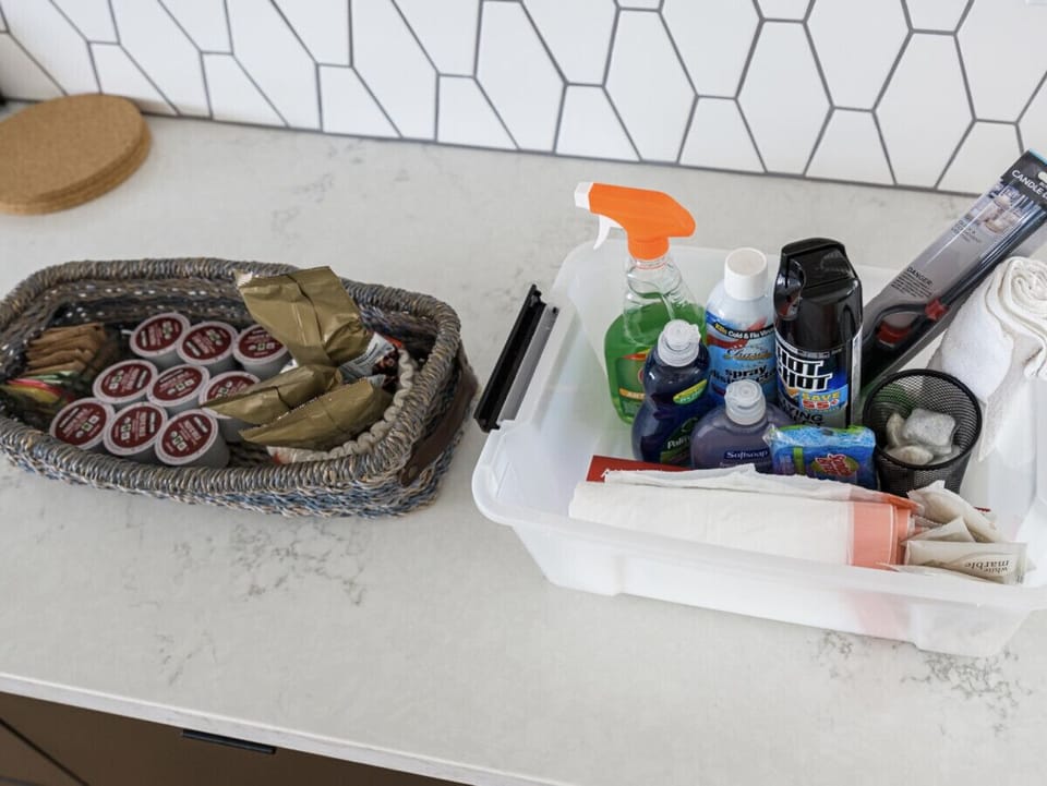 This property comes with full coffee service and cleaning supplies