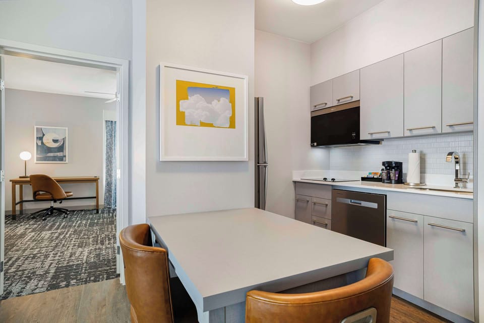 Suite, 2 Bedrooms, 2 Bathrooms | Private kitchen | Full-size fridge, microwave, stovetop, dishwasher