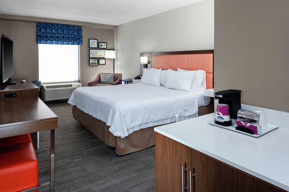 Premium bedding, down comforters, pillowtop beds, desk