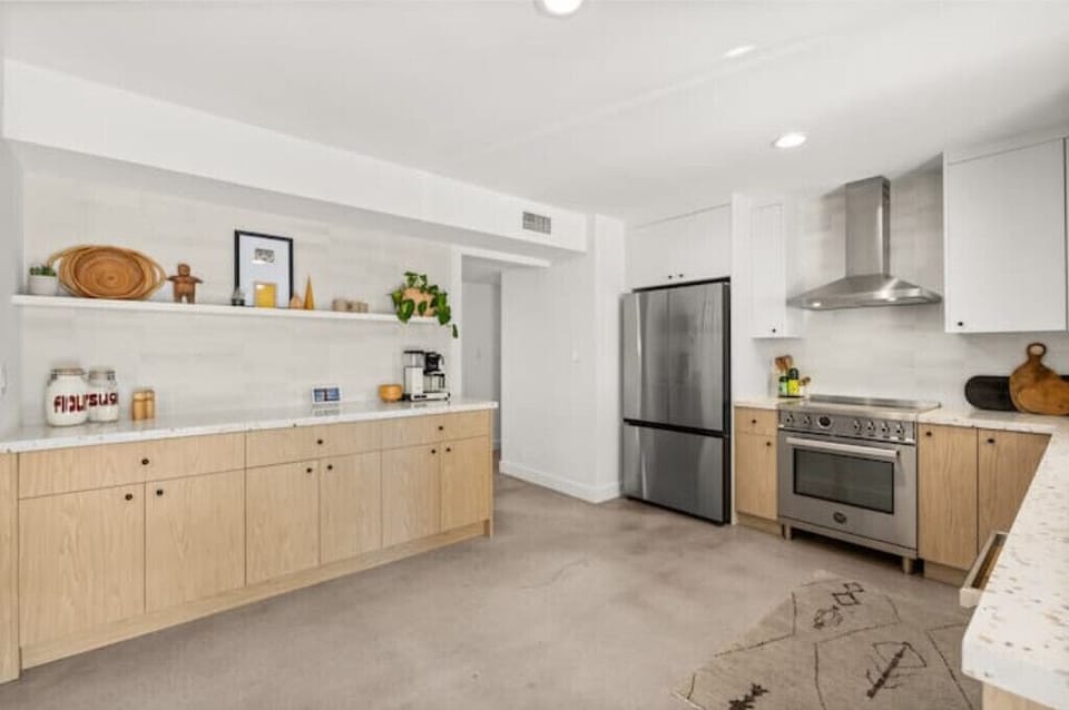 Fully stocked kitchen with everything you need to cook a gourmet meal.