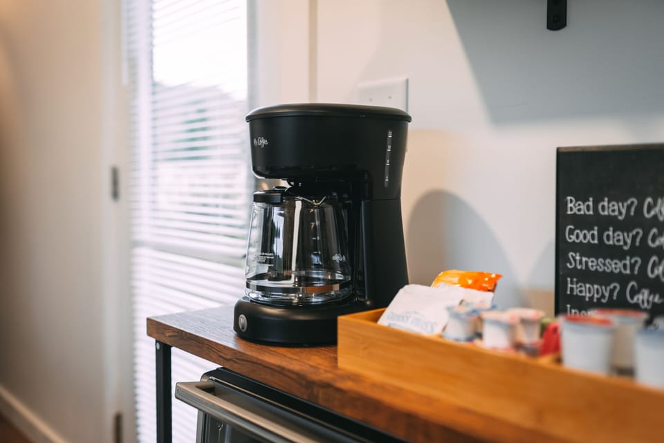 Luna Cottage - Coffee Maker and Supplies, from right
