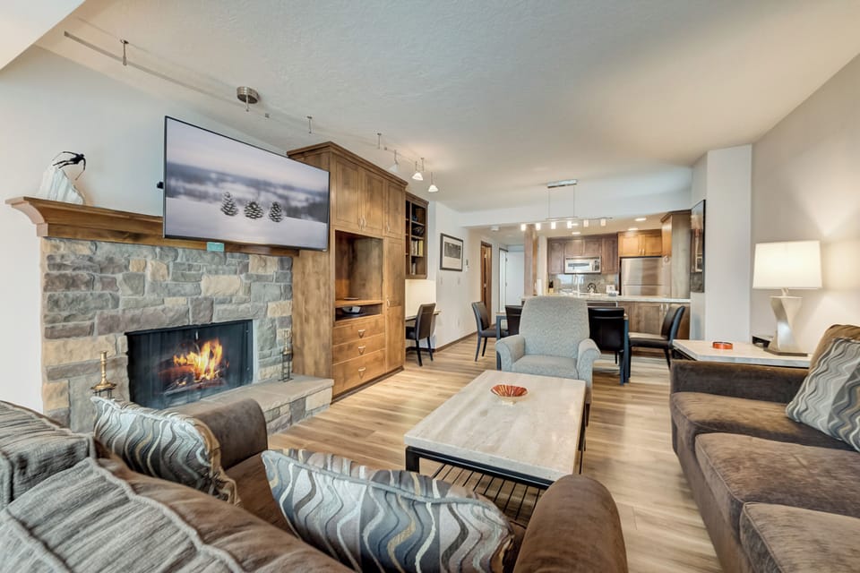 Living Room with Fireplace